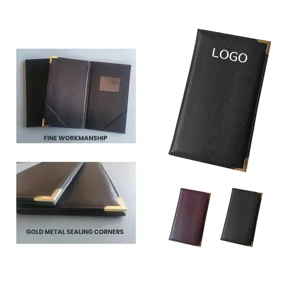 PU Leather Bill Check Presenter - Restaurant Menu Holder 1