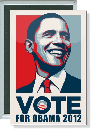 Vote for Obama, 2012 Political Button 1