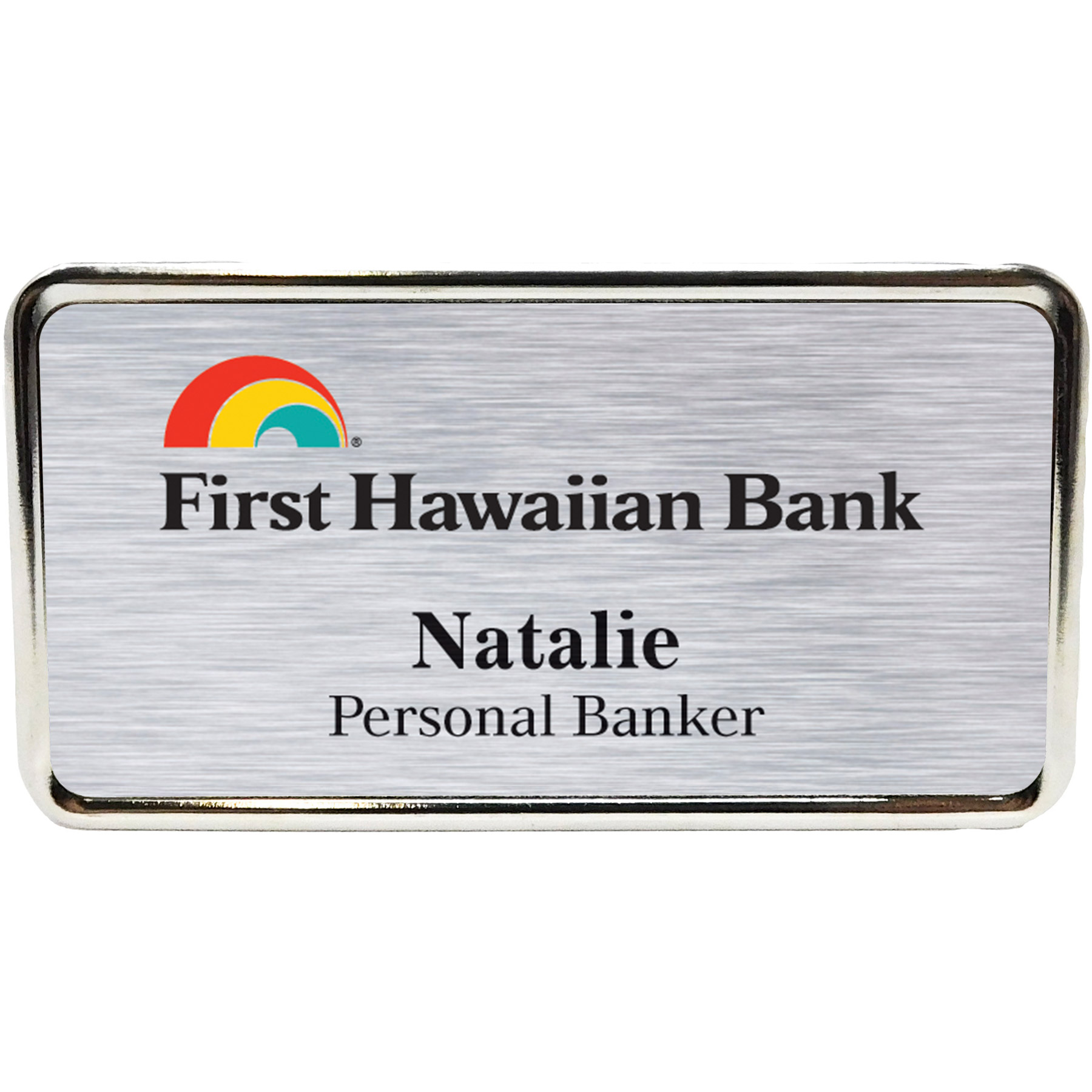 Columbus Express Metal Name Badge (standard 3 x 1-5/8) 4