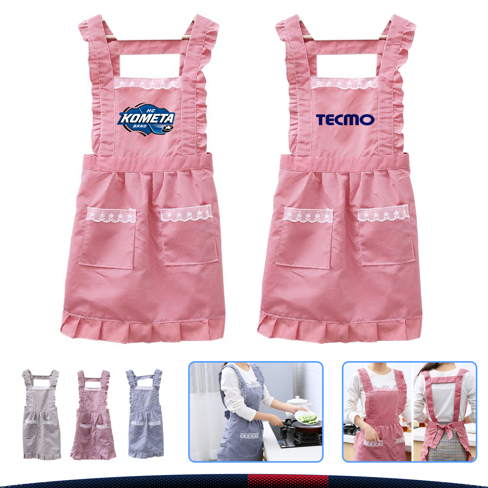 Household Lace Edge Apron 3