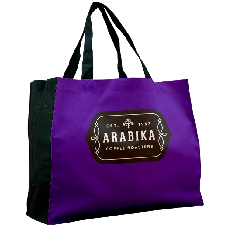 Wide Vibrant Color Cotton Tote 5