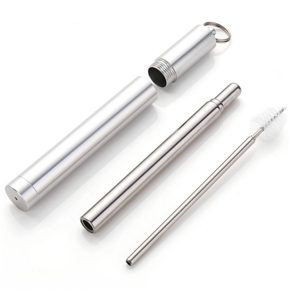 Reusable Telescopic Straw Set with Cleaner Brush 4