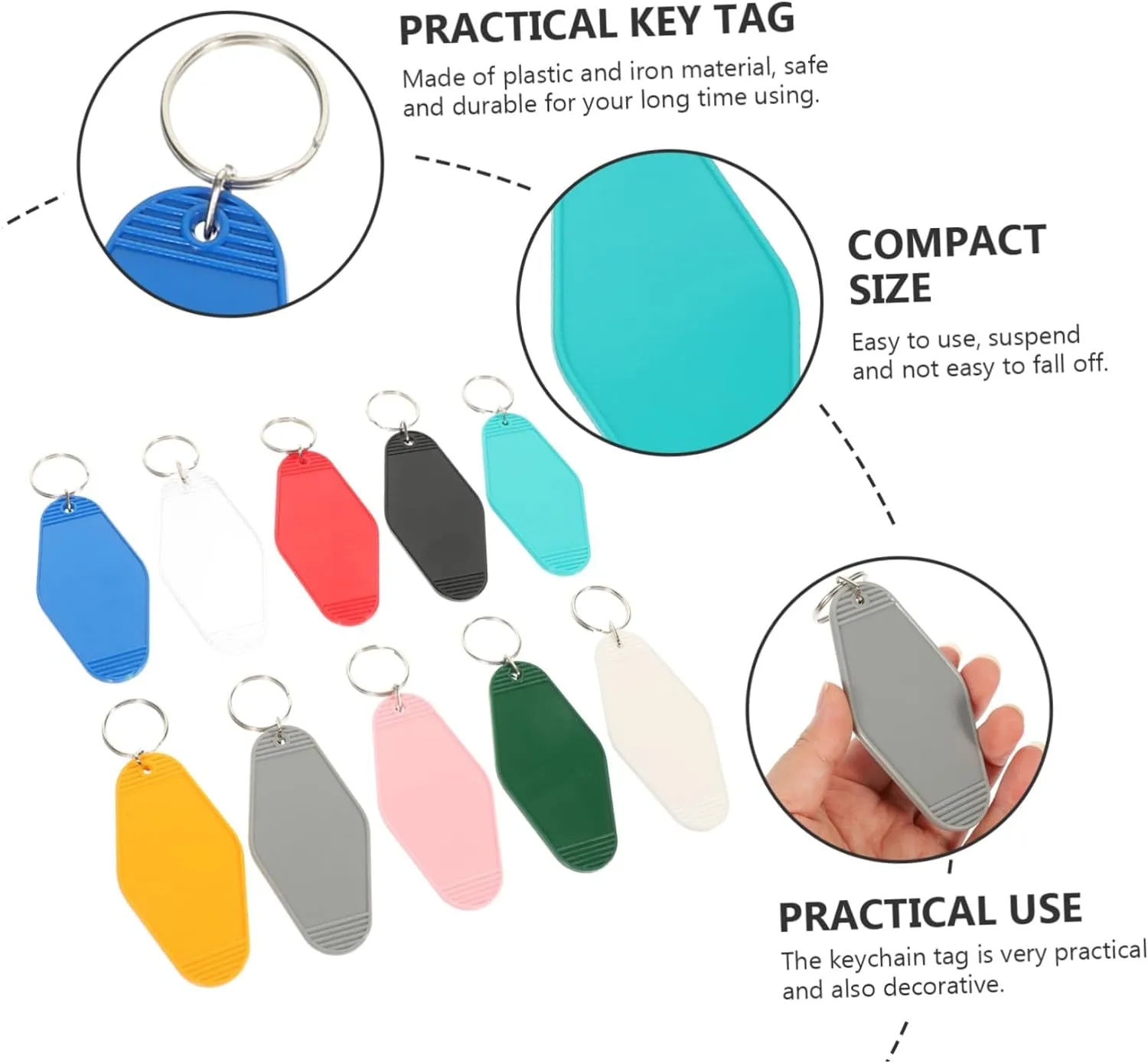 Plastic Travel Luggage Tag/Hotel Keychain With LOGO 6