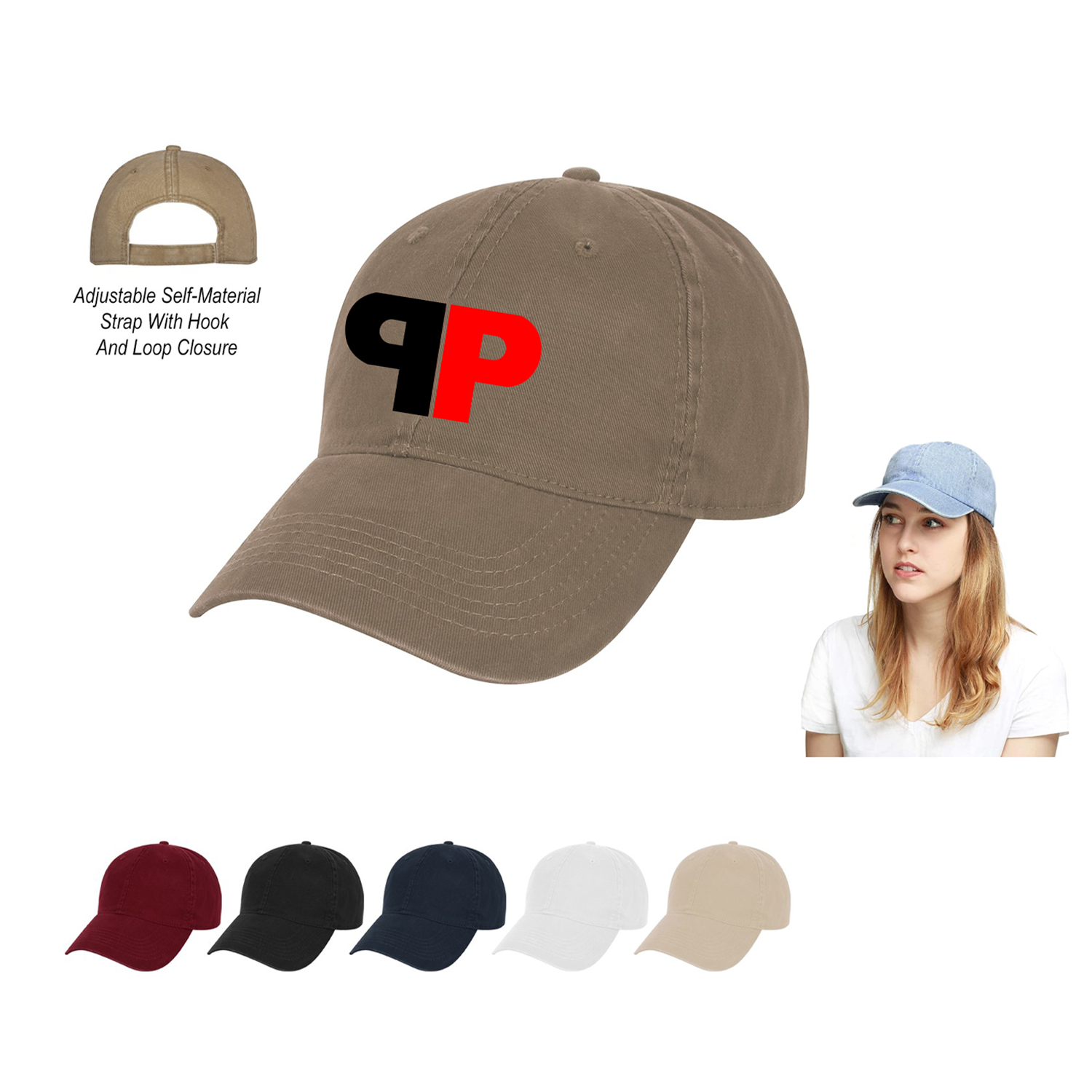 6 Panel Washed Cotton Cap 2