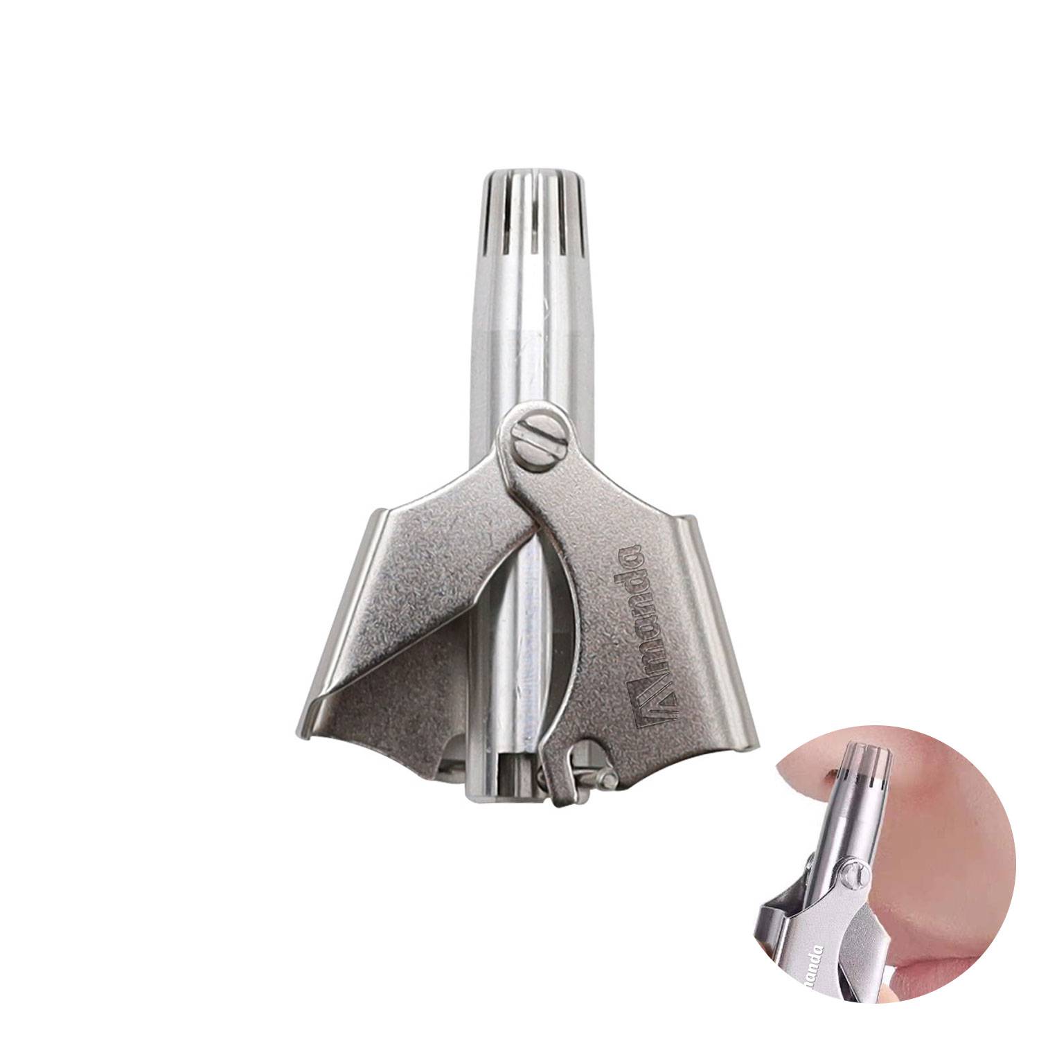 Mini Portable Stainless Steel Manual Nose Ear Hair Trimmer 2