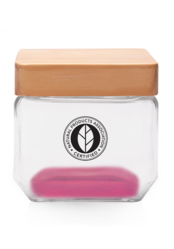27 oz. Glass Candy Jars with Wooden Lid 1