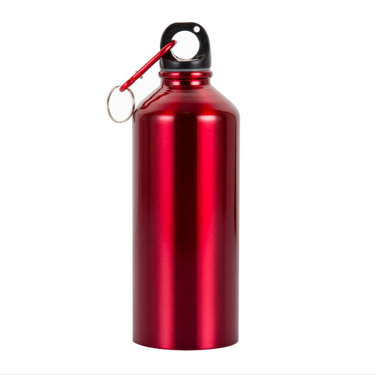 Aluminum Water Bottle With Carabiner, custom water bottle with logo imprint 3