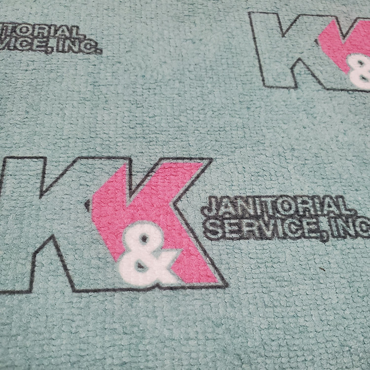 12 in. x 12 in. Microfiber Terry Towel (Dye Sub Logo) 6