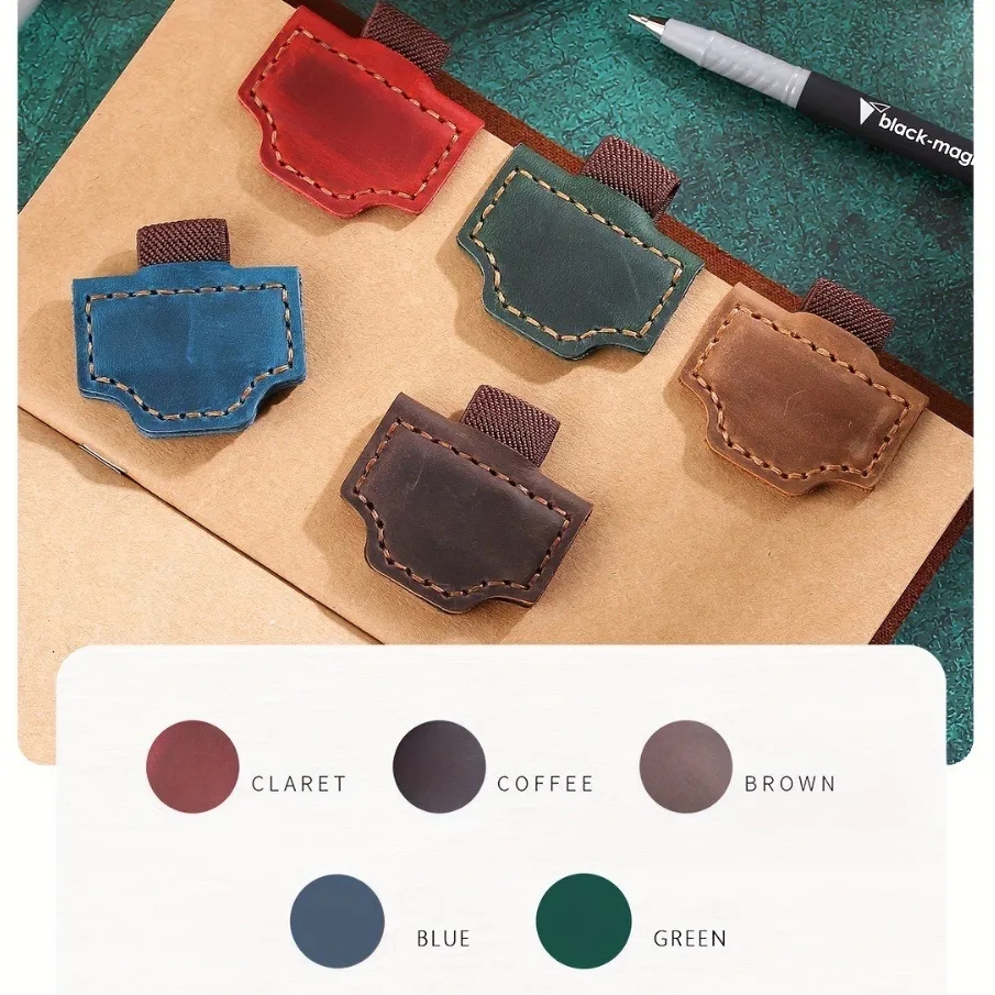Reversible Magnetic Leather Bookmark 11