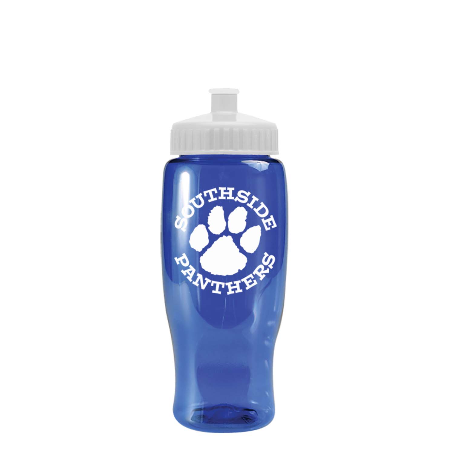 Poly-pure - 27 oz. Transparent Bottle with Push pull 1