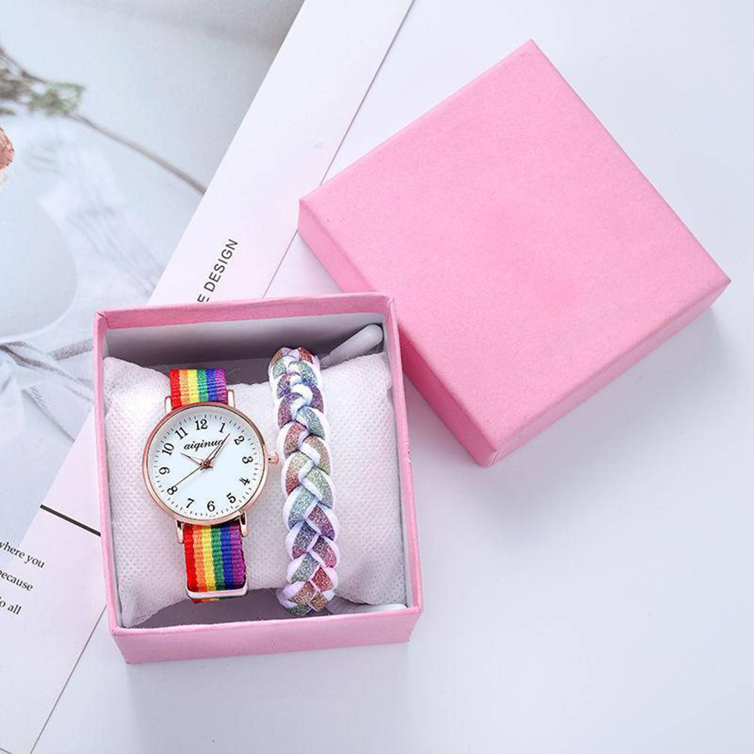 Rainbow Strap Quartz Watches 6