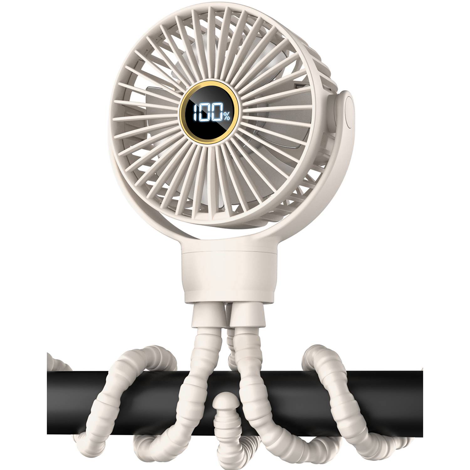 Octopus Mini Fan Rechargeable with Digital Display 7