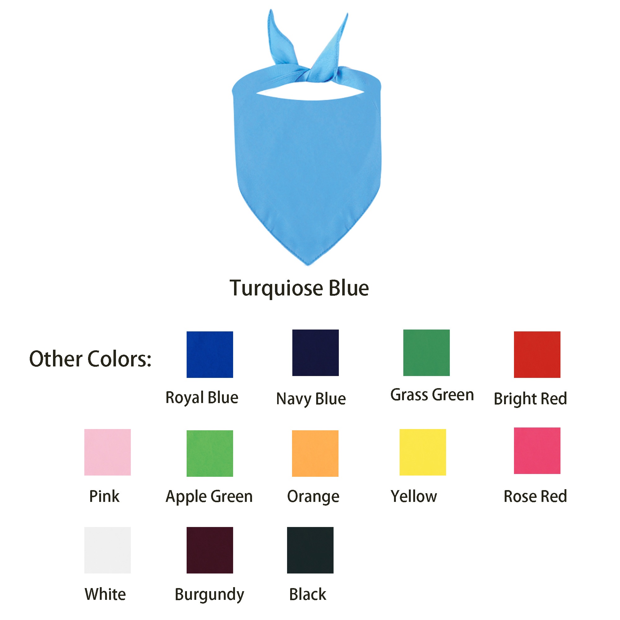 Polyester Pet Triangle Scarves 2