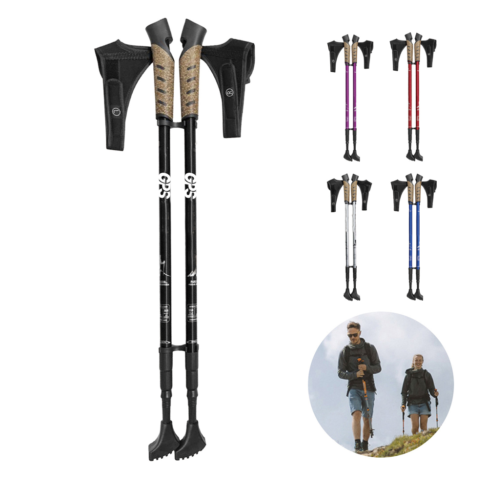Ultralight Adjustable Aluminum Trekking Poles 1
