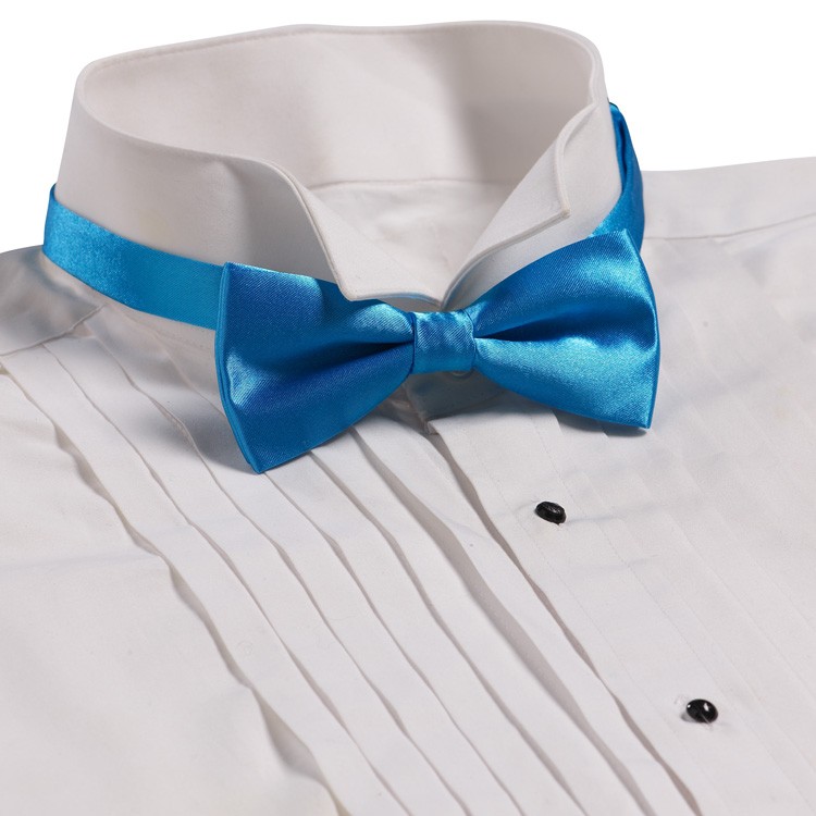 Turquoise Banded Bow Tie 2