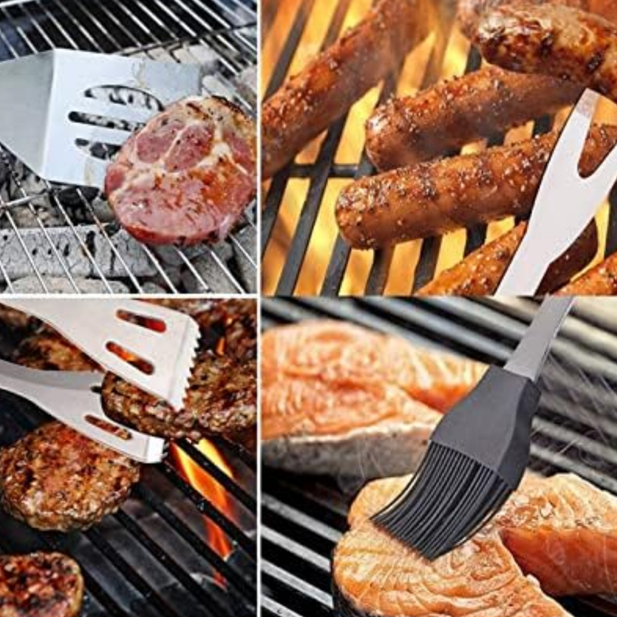 5 Piece Stainless Steel BBQ Tool Set with Carry Case 6