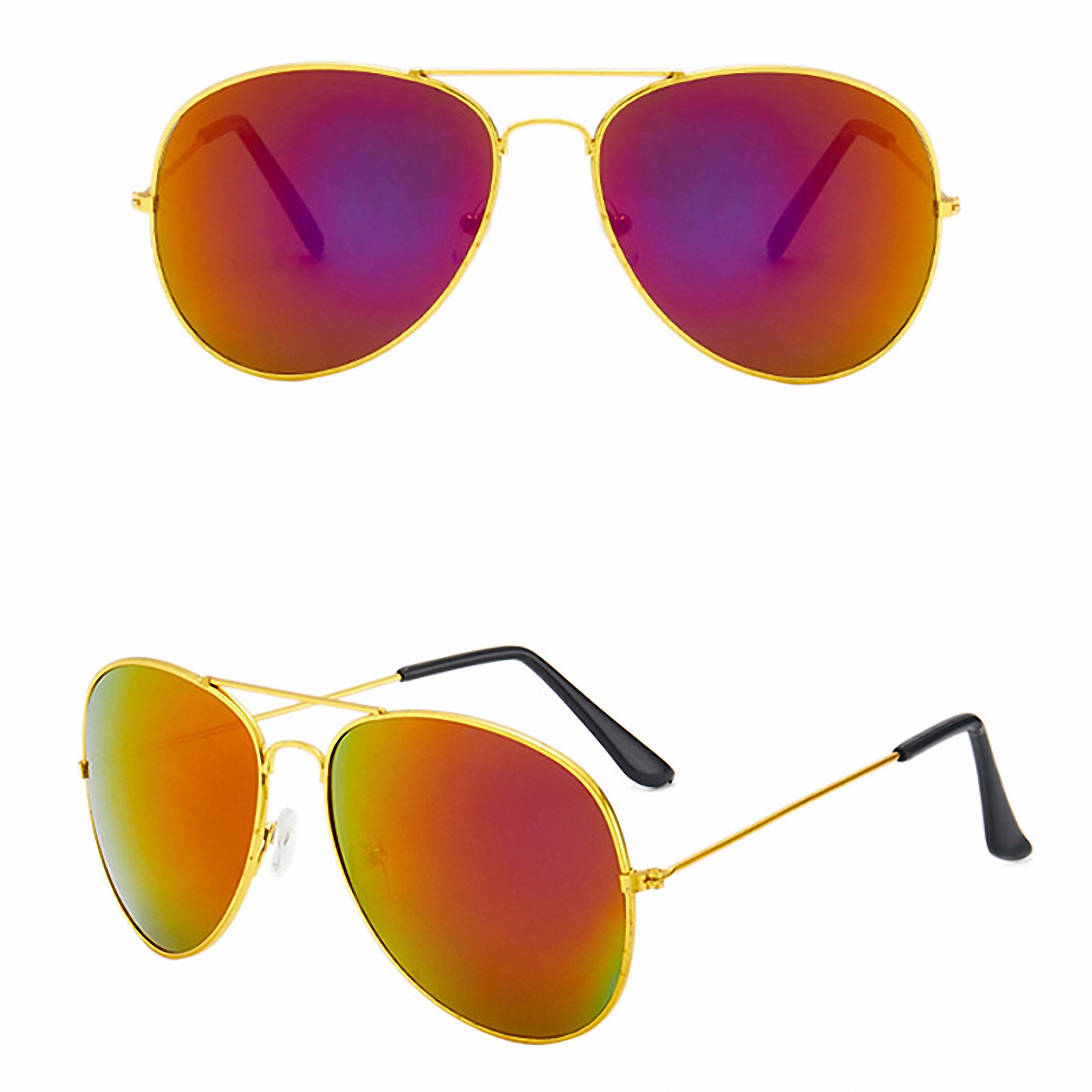 Vintage Colorful Aviator Sunglasses 3