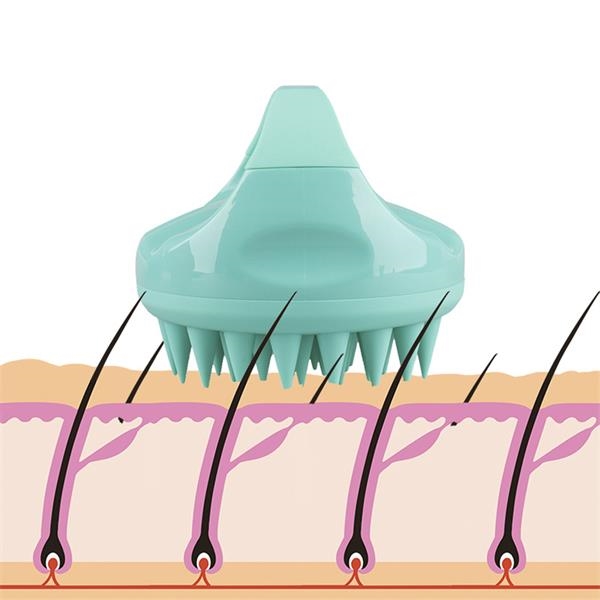 Silicone Massage Scalp Shampoo Brush Comb 5