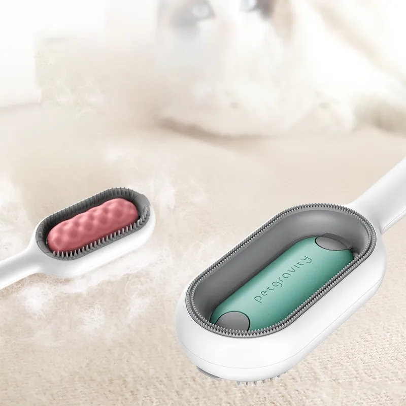 Dogs Cats Self Cleaning Slicker Brush 2
