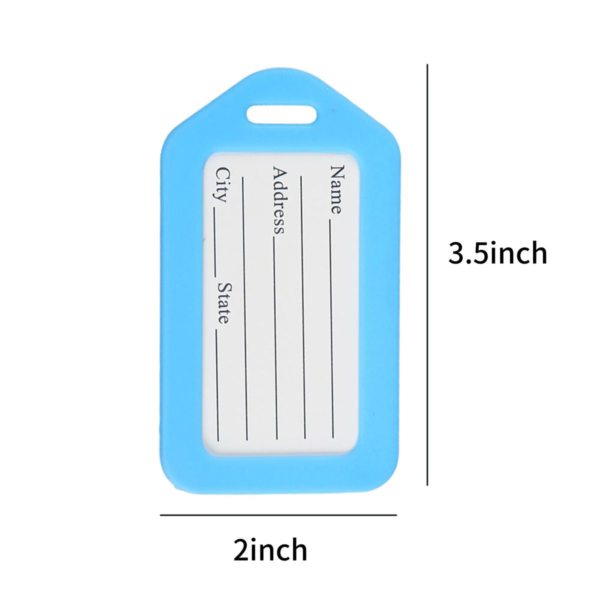 Waterproof Plastic Luggage Tag with Info Window 6