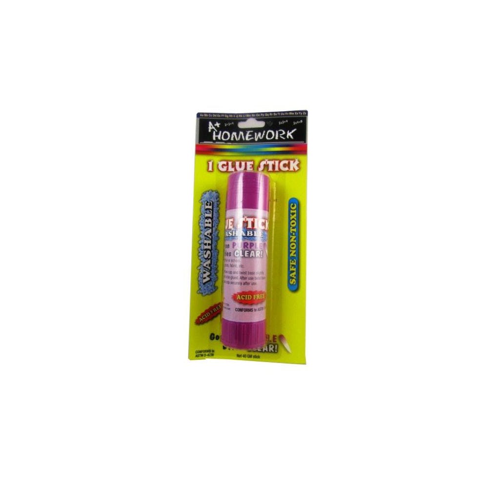 Purple Glue Sticks - Washable 1.48 oz Dries Clear 2