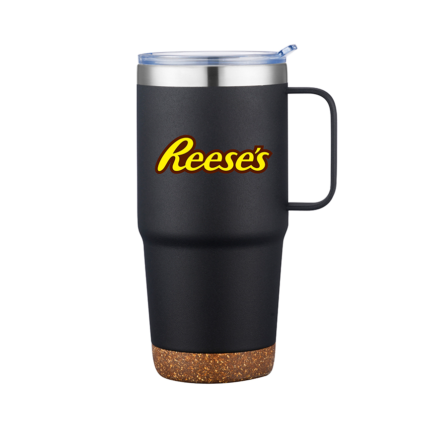 Wellspring-VI 24 Oz Travel Tumbler with Cork Base (Double Walled) 1