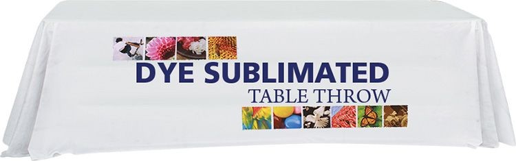 3-Sided Economy Coverage 8' Dye Sub Printed Table Throw