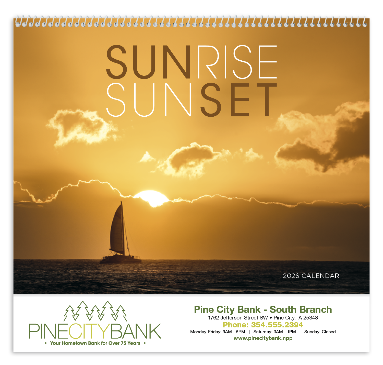 Triumph® Calendars Sunrise Sunset Calendar 11