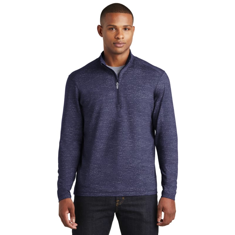 Sport-Tek Sport-Wick Stretch Reflective Heather 1/2-Zip Pullover. 10