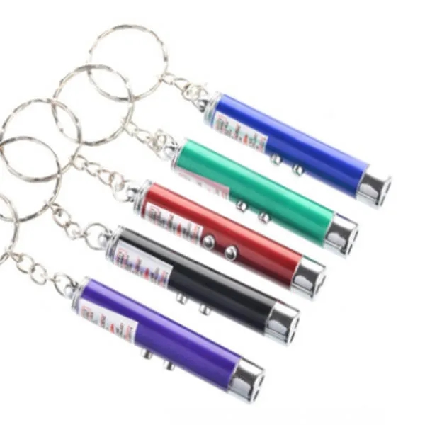 Pet Cat Dog Toys Laser Pointer Pen Mini Keychain 6