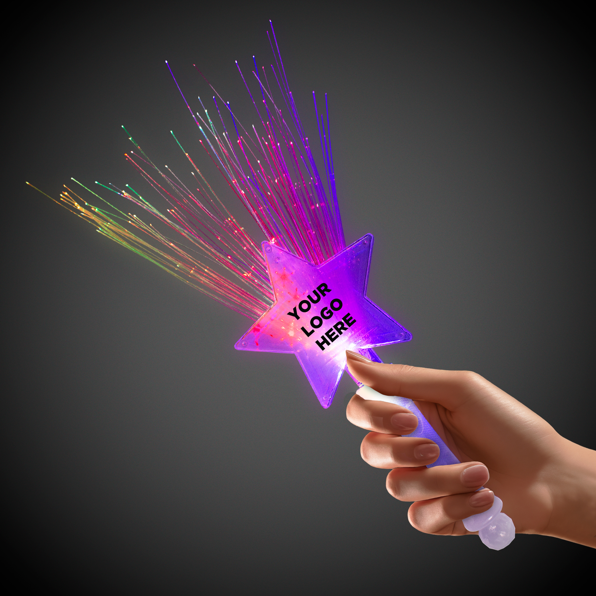 Fiber Optic LED Star Wand