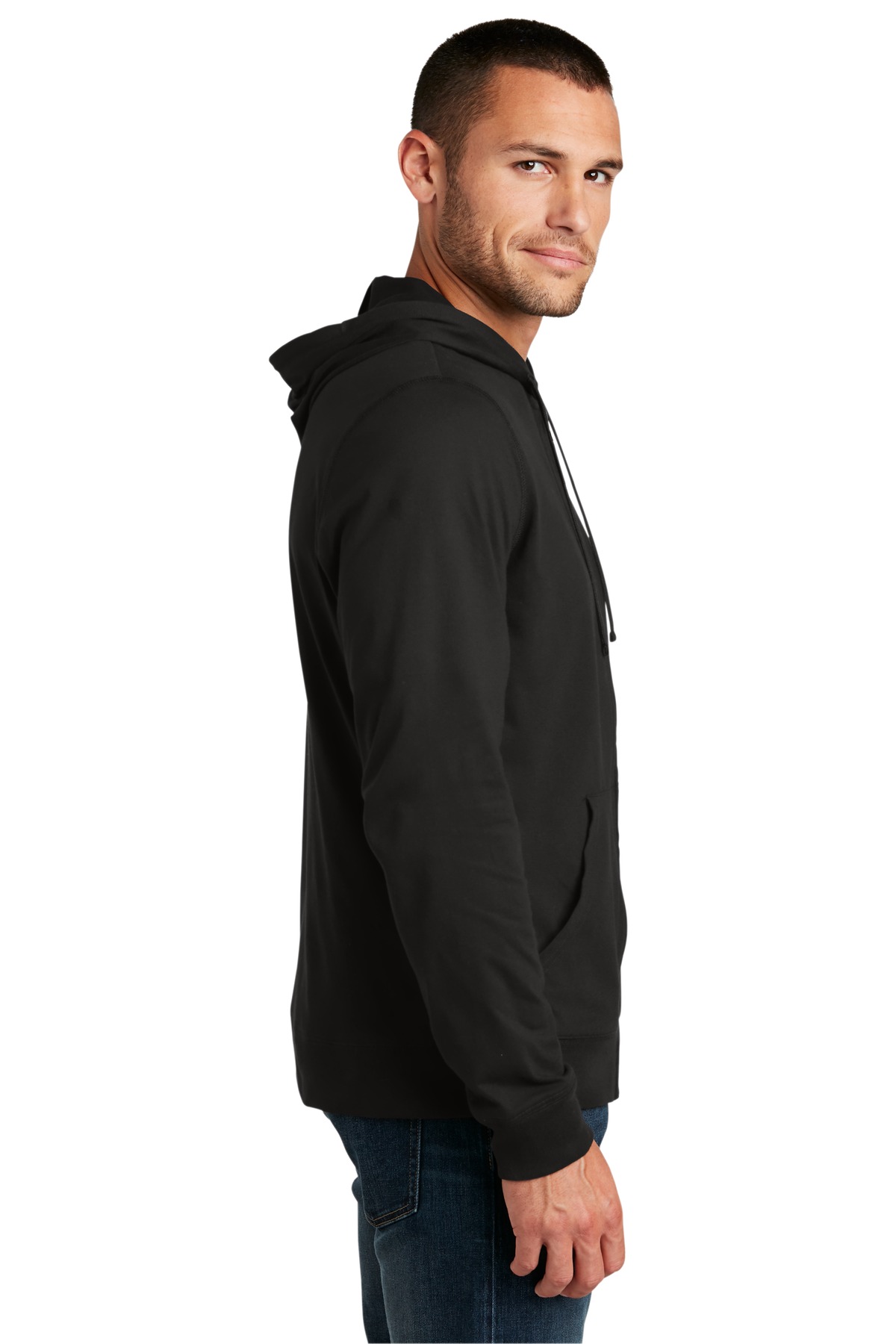 Jersey Full-Zip Hoodie