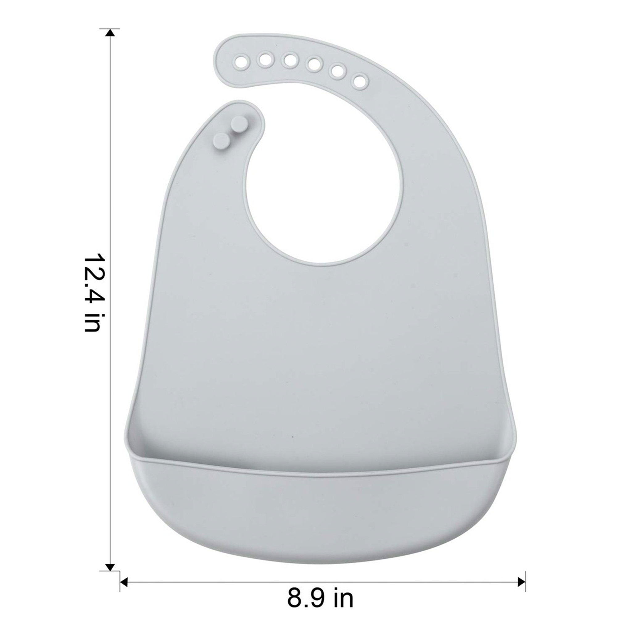 Silicone Baby Bibs with Food Catcher Pocket 3