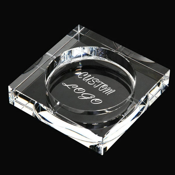 Customized Square Crystal Ashtray 2