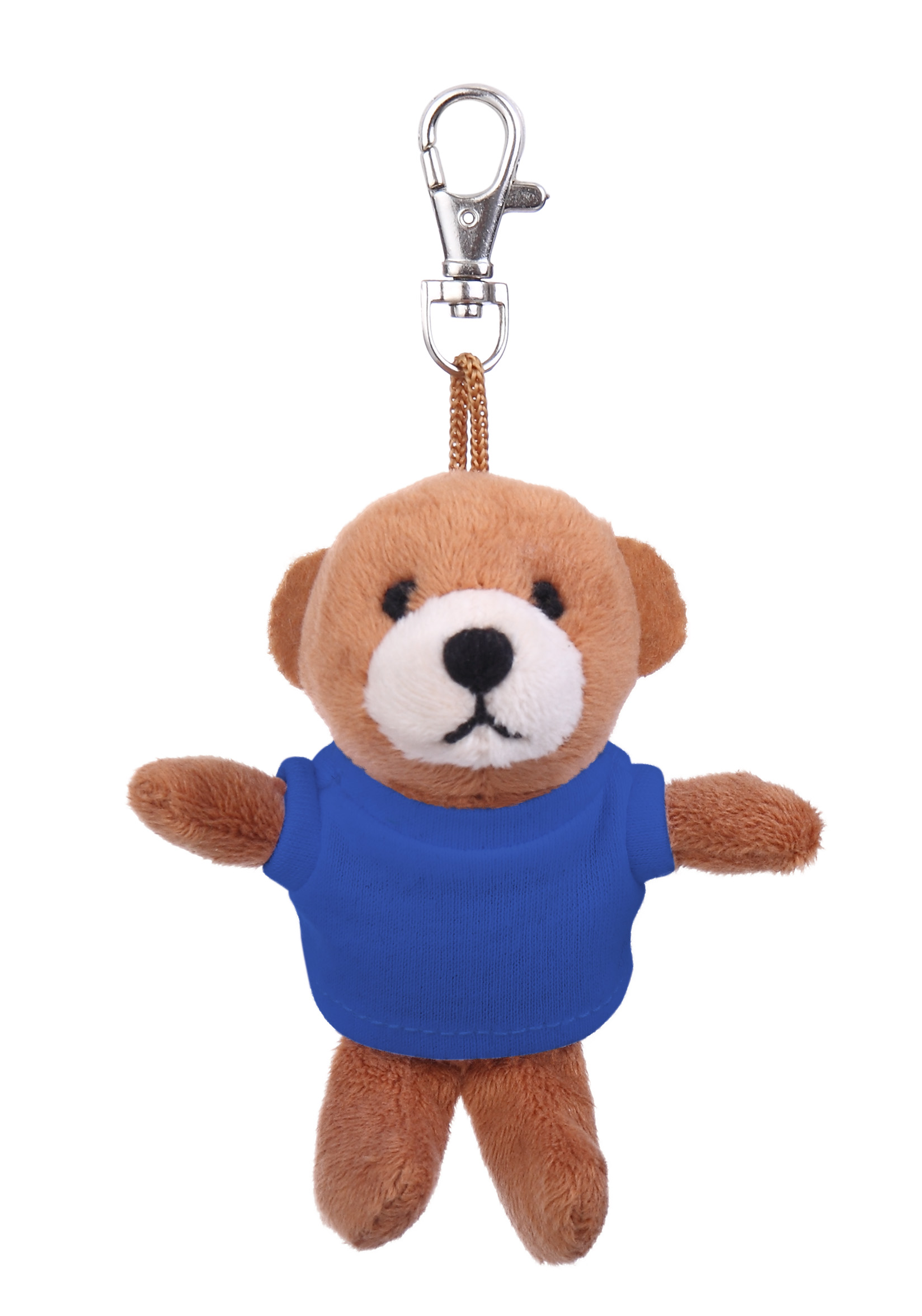 Soft Plush Brown Bear Keychain with Tee 2