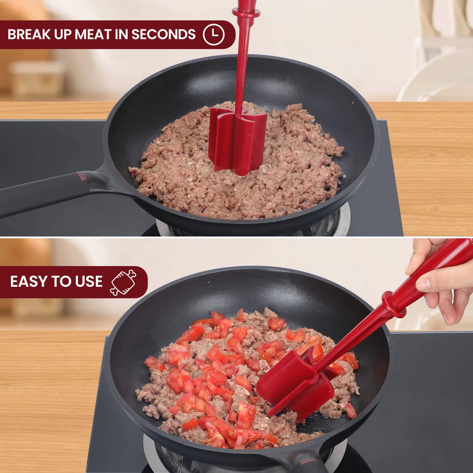 Handheld Plastic Meat Chopper 9