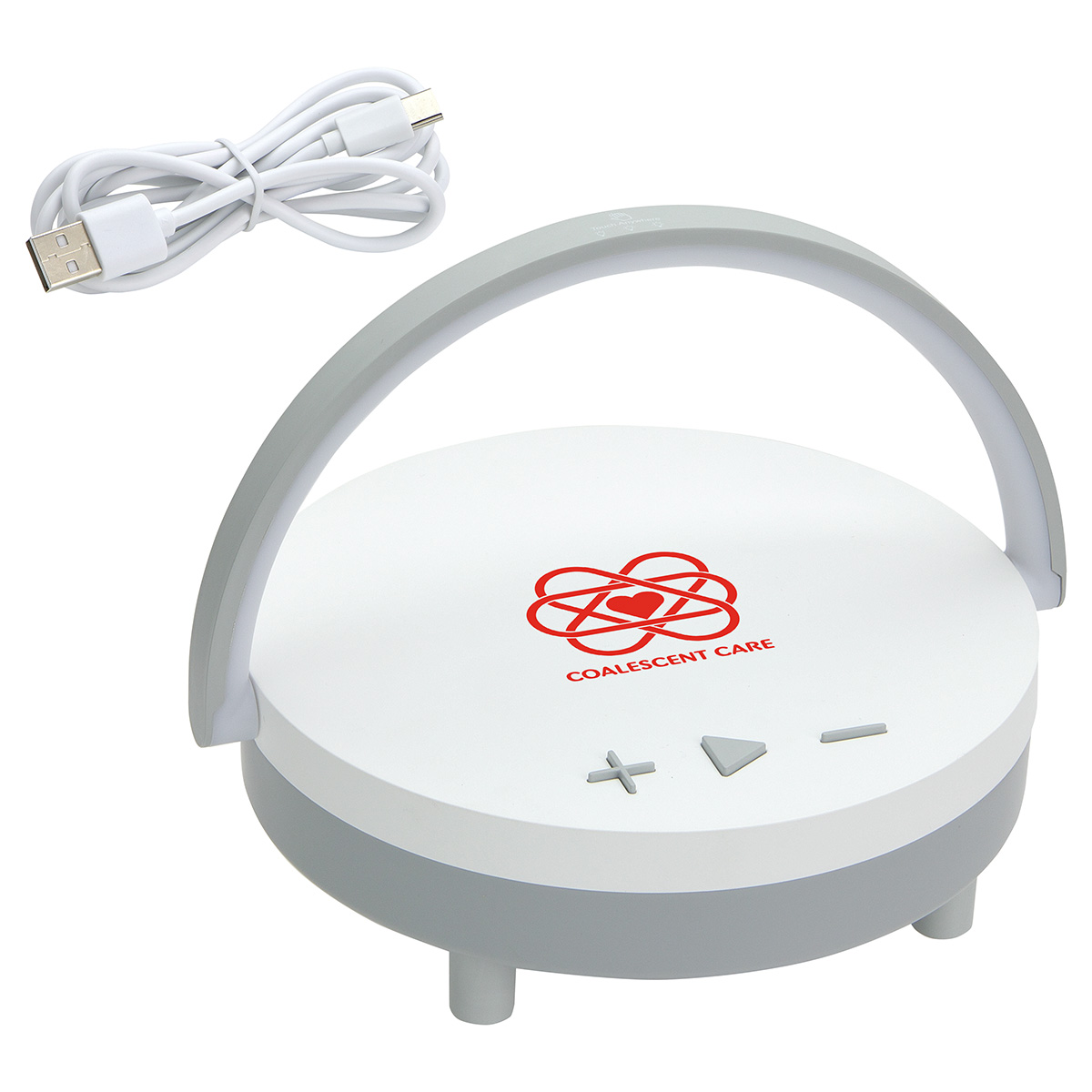 Archway Wireless Speaker with 5W Wireless Charger + Touch Light 8