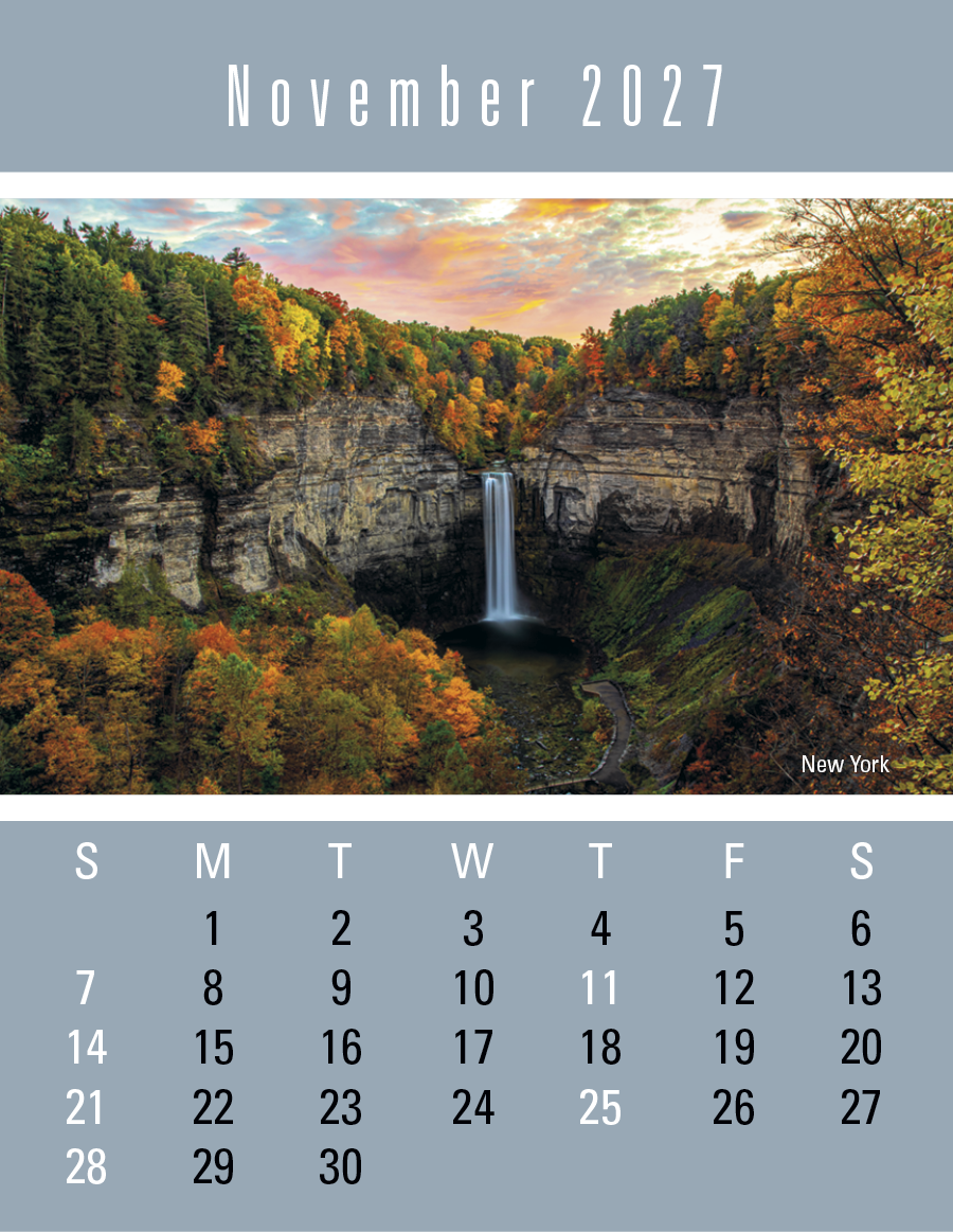 Triumph® Calendars Press-N-Stick Scenic Calendar 36