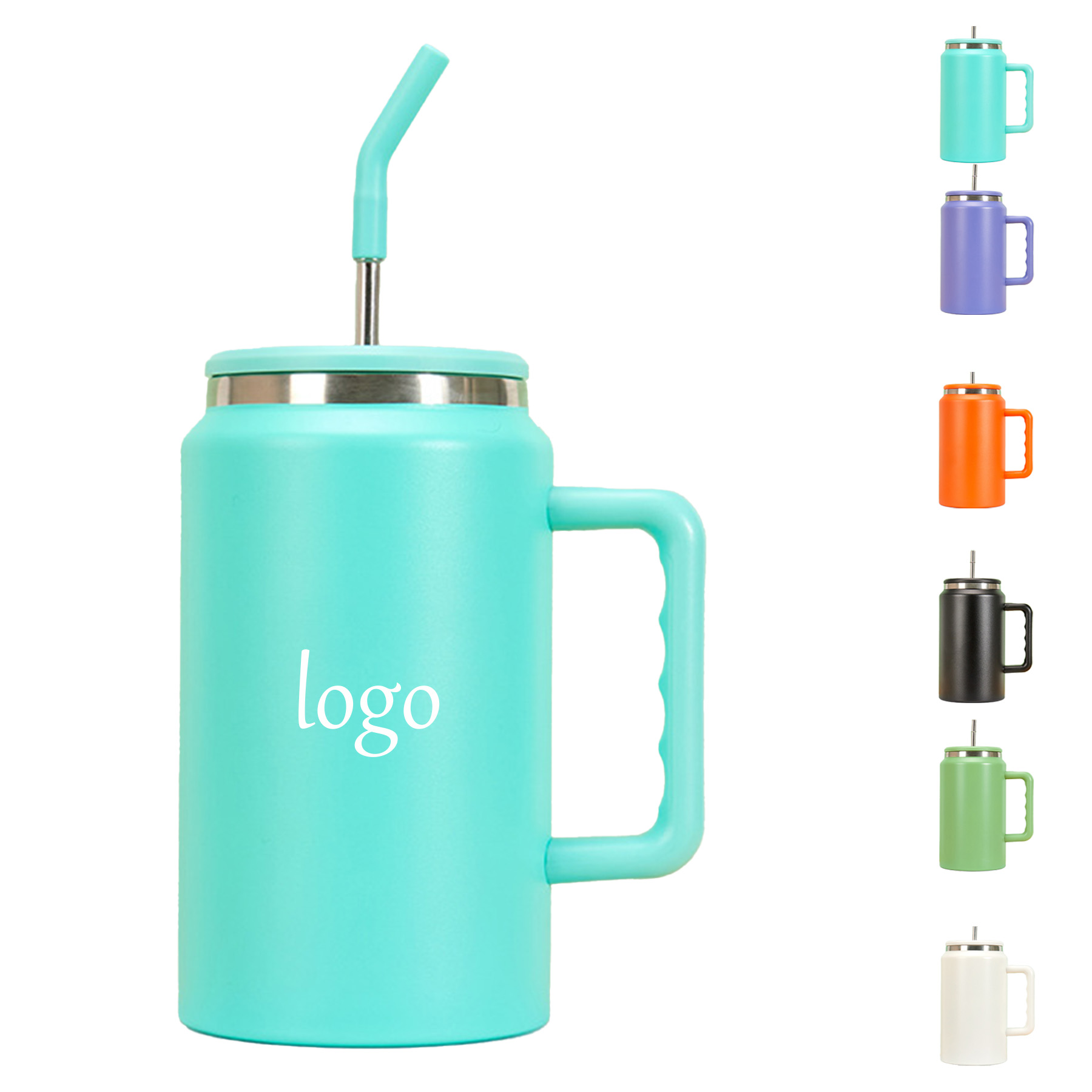 50oz Stainless Steel Cup with Handle 4