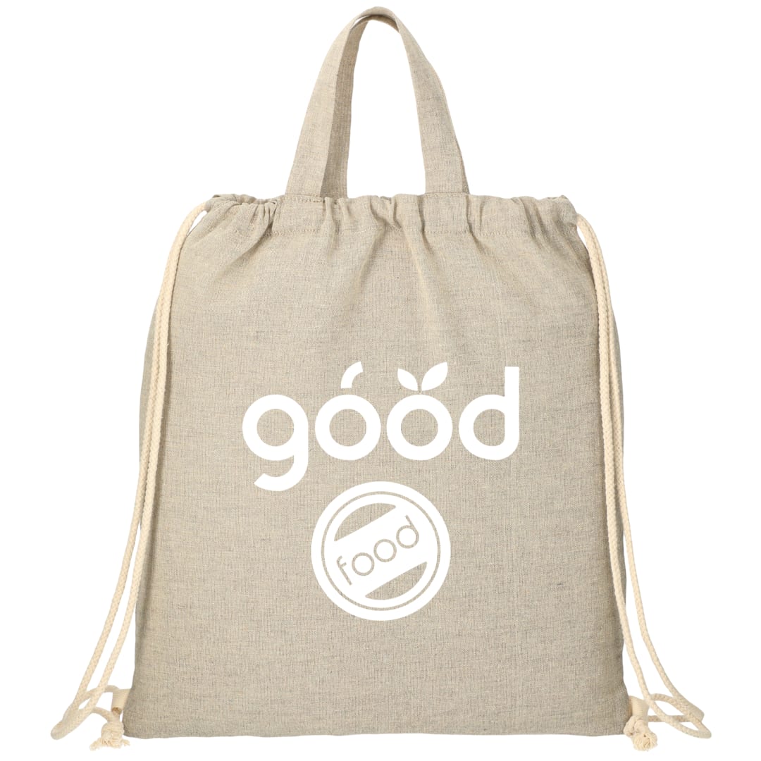 Recycled 5oz Cotton Drawstring Bag 6