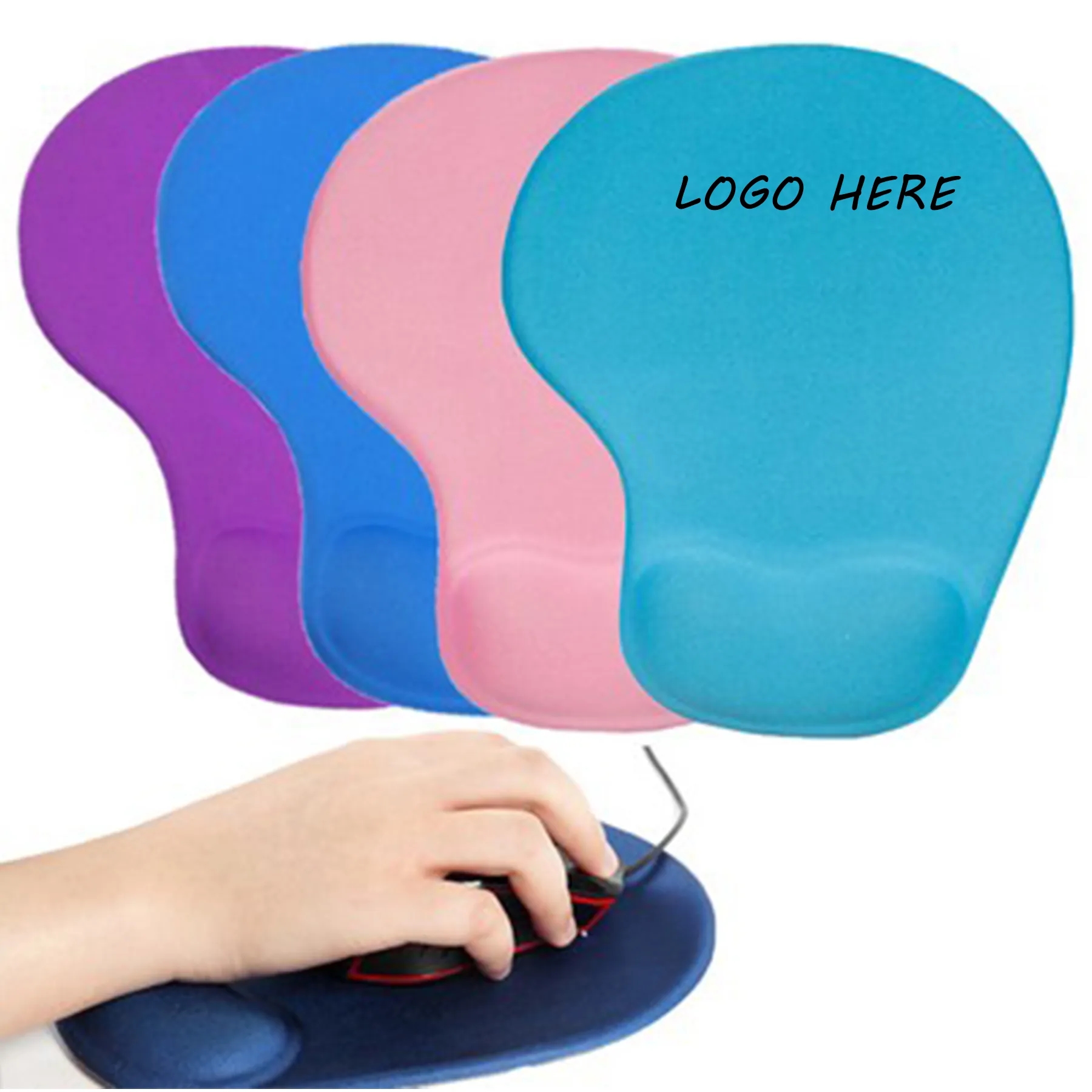 Silicone Mouse Pad w/Wrist Rest 2