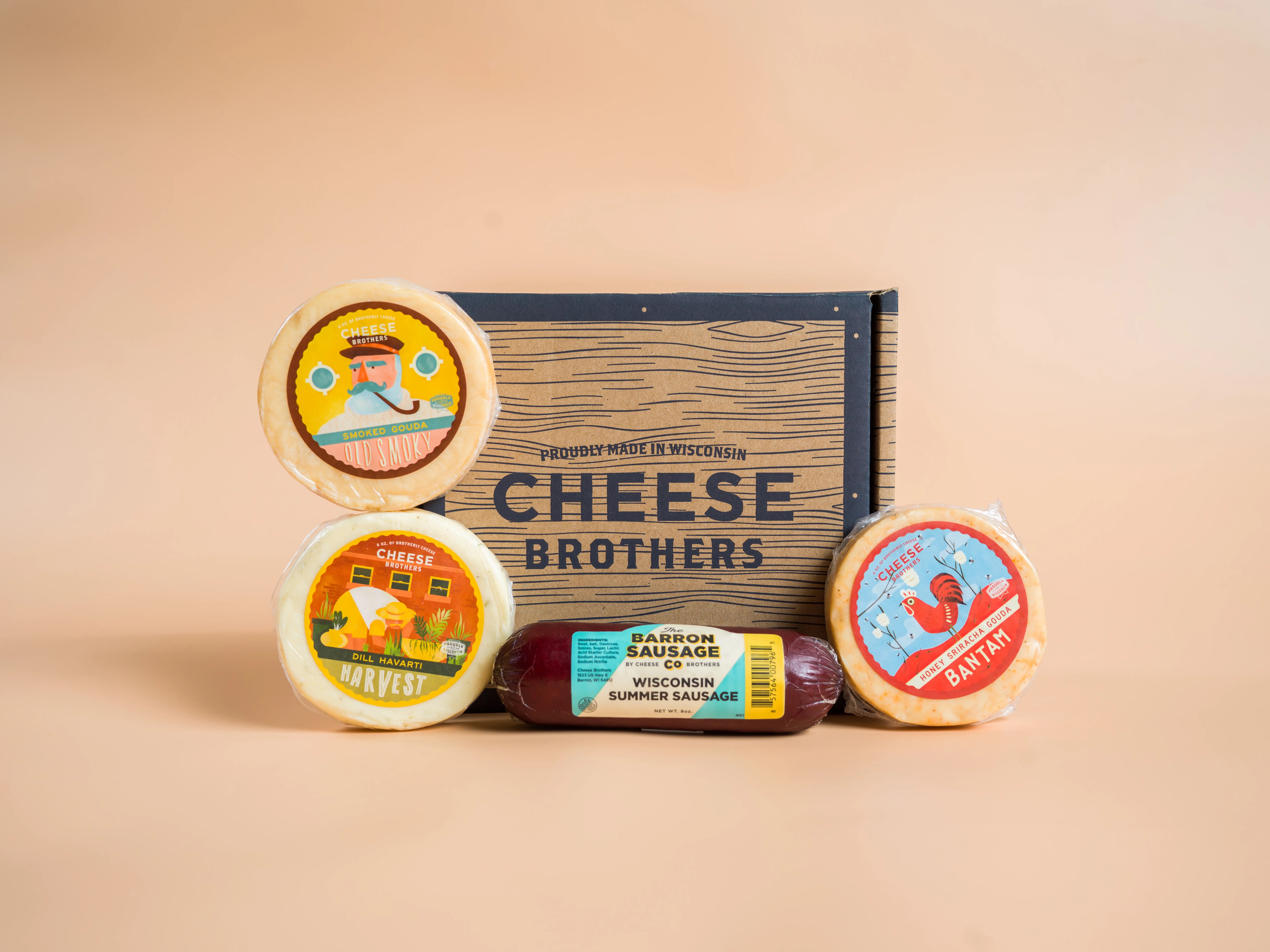 Barron County Meat and Cheese Bros. Sampler (4-Pack) 3