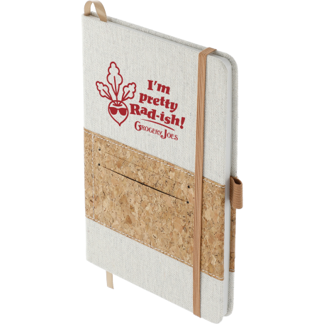 FSC® Mix 5.5" x 8.5" Recycled Cotton Cork Notebook 58