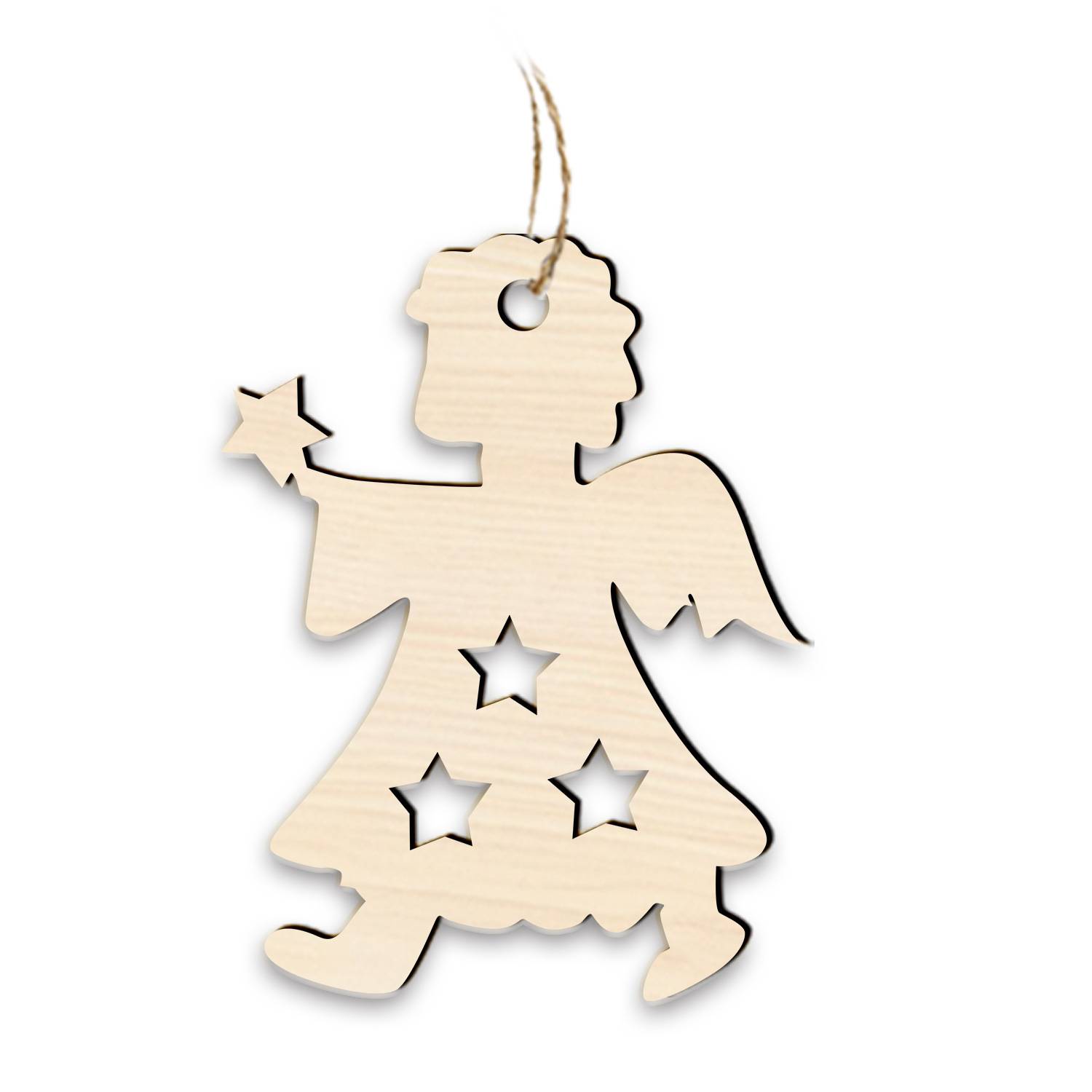 10Pcs Wooden Christmas Ornament Set 9