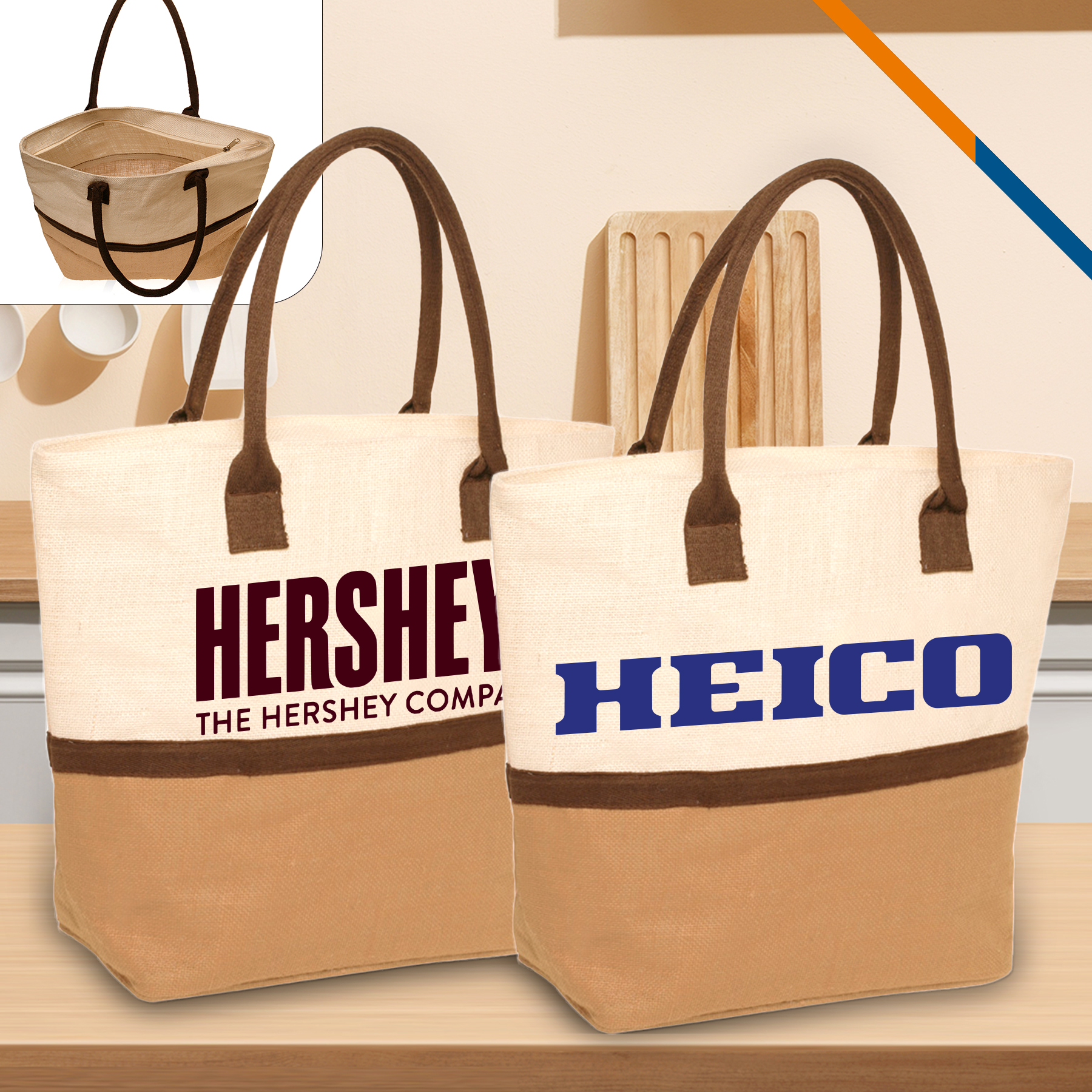 Ye-jun Two-Tone Tote Bags 1