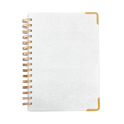 Woven Paper Hardback With Metal Accents Notebook