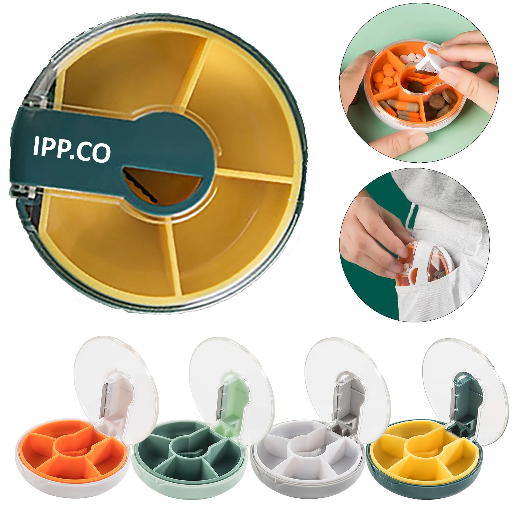Pill Cutter for Small Tablet Splitter with Blade Guard 3