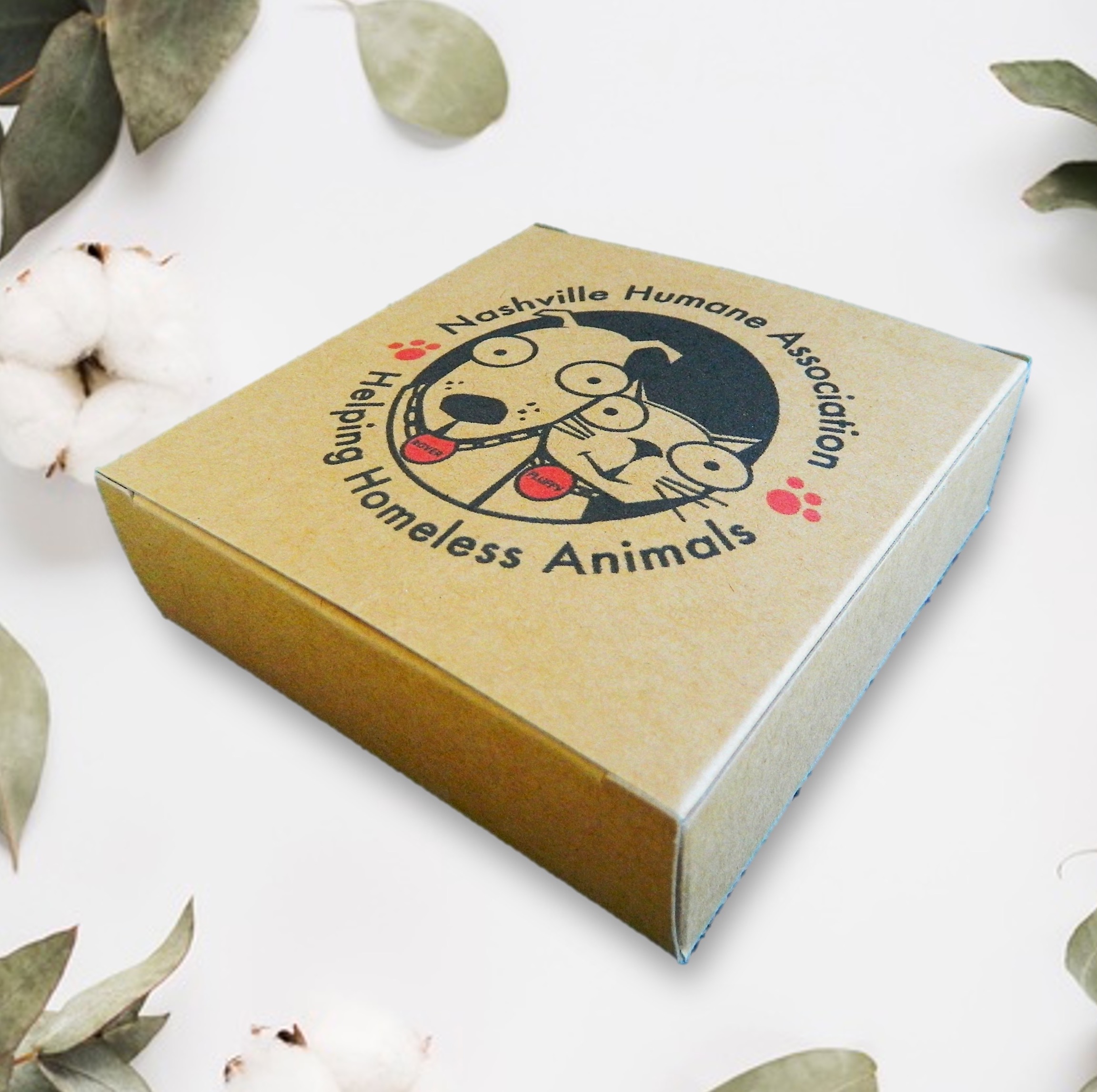 4 Square Layered Edge Custom Printed Coaster Box Set with Custom Print on Back of Box 3