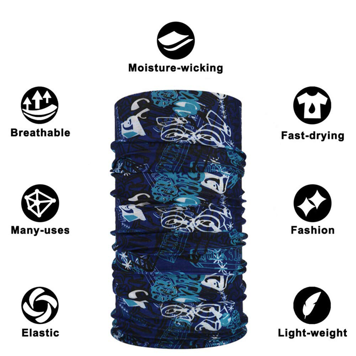 Multifunctional Seamless Stretch Headwear 4