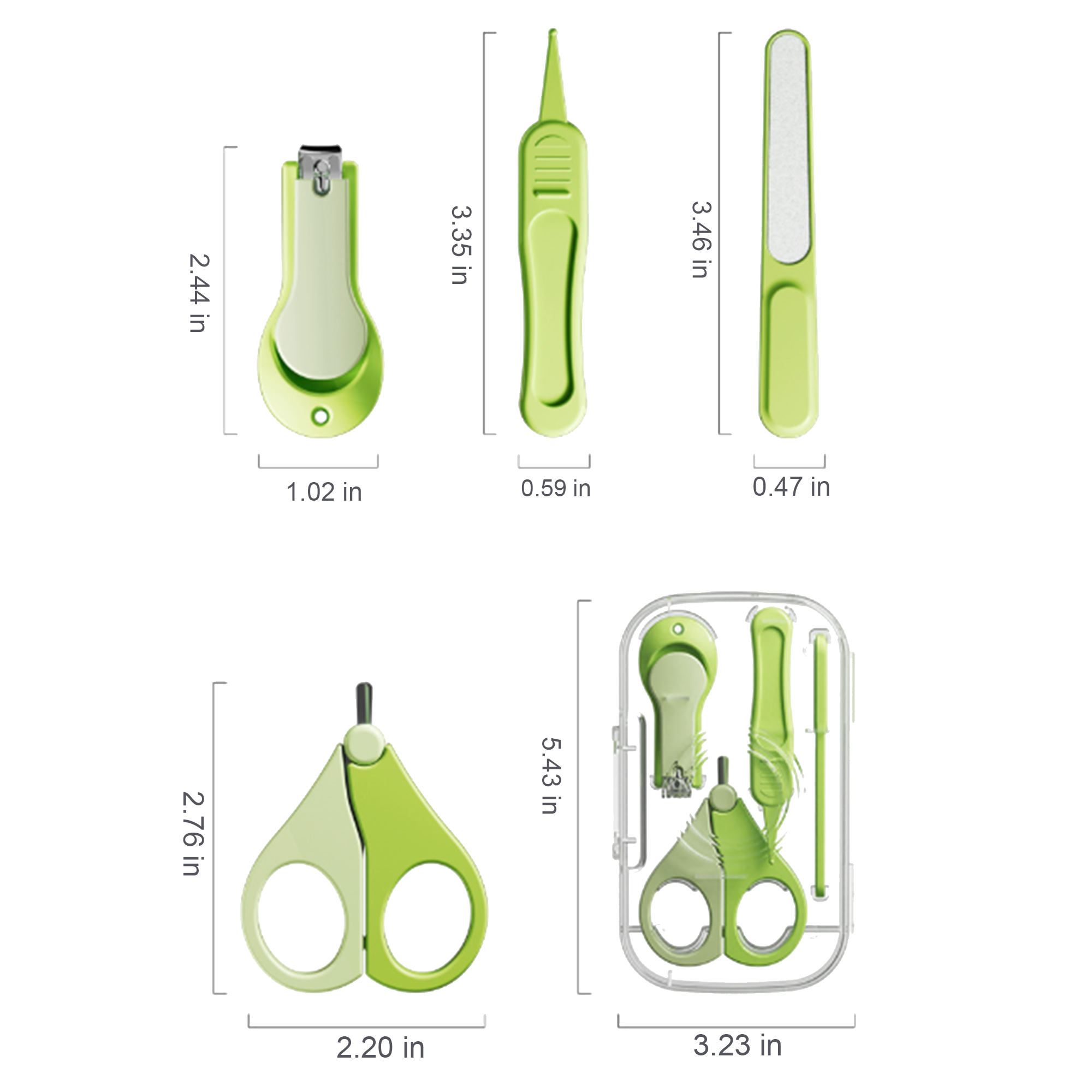 Baby Anti-Pinch Nail Clipper Set 2